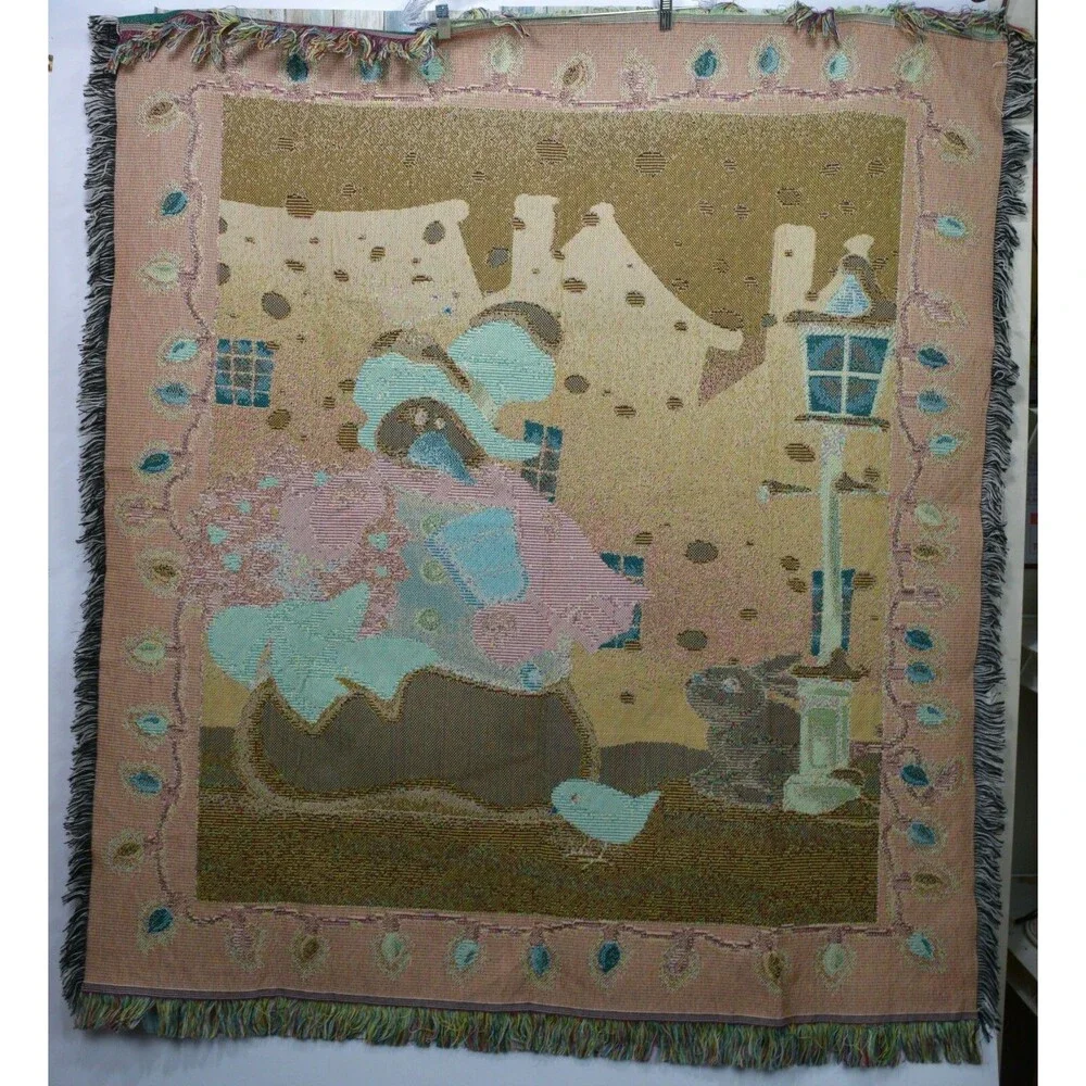 Large Winter Snowman Tapestry 54